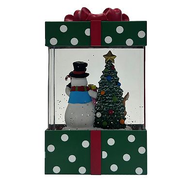 St. Nicholas Square® LED Retro Present Shimmer Table Decor