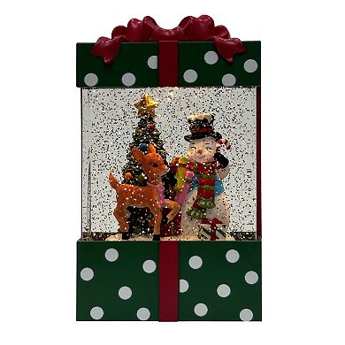 St. Nicholas Square® LED Retro Present Shimmer Table Decor