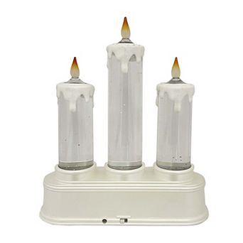 St. Nicholas Square® 3 pc Acrylic Candle Shimmer Home Decor