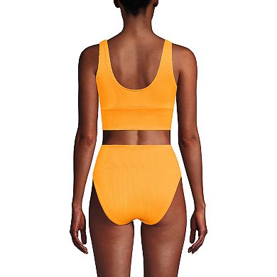 Women's Lands' End 2-pc. Tankini Top & High Waisted Bottom Swimsuit Set