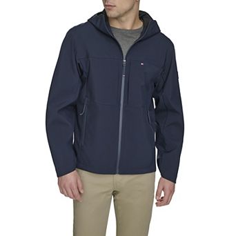 Men's Tommy Hilfiger Soft Shell Hooded Water Resistant Midweight Jacket