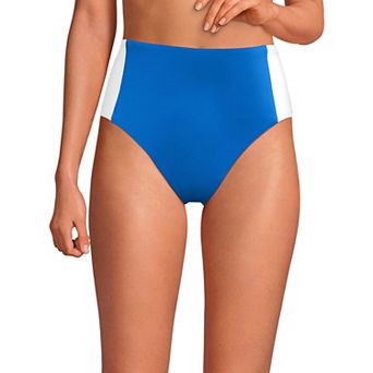Women's Lands' End Seamed High Waisted Bikini Bottoms