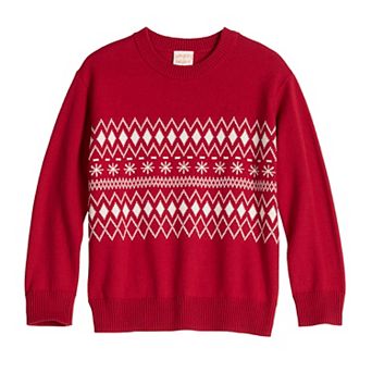 Boys 4-8 Jumping Beans® Fair Isle Crewneck Sweater