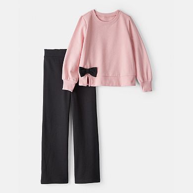Girls 4-8 Carter's 2-pc. Bow Pullover Top & Pant Set