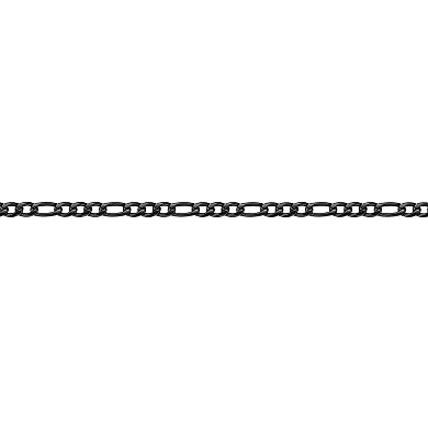 Men's LYNX Stainless Steel 6 mm Figaro Chain Necklace