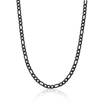 Men's LYNX Stainless Steel 6 mm Figaro Chain Necklace