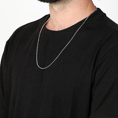 Men's LYNX Stainless Steel 4mm Curb Chain Necklace