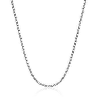 Men's LYNX Stainless Steel 4mm Curb Chain Necklace