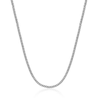 Men's LYNX Stainless Steel 4mm Curb Chain Necklace