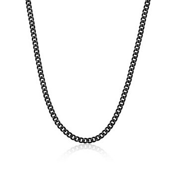 Men's LYNX Stainless Steel 6mm Curb Chain Necklace