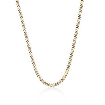 Men's LYNX Stainless Steel 6mm Curb Chain Necklace