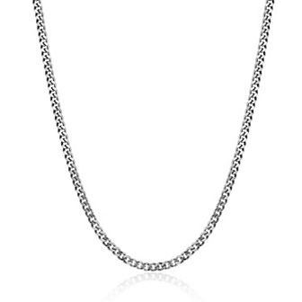 Men's LYNX Stainless Steel 6mm Curb Chain Necklace