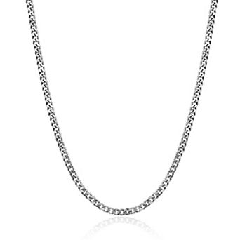 Men's LYNX Stainless Steel 6mm Curb Chain Necklace