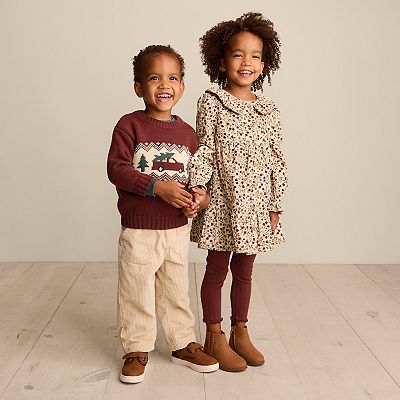 toddler girl brown dress Rebecca Floral Maxi Dress