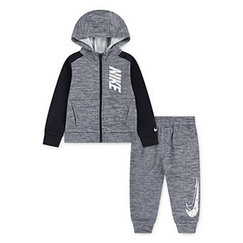 Boys 4-7 Nike Colorblock Therma-FIT Zip Up Hooded Jacket & Pants 2 pc Set