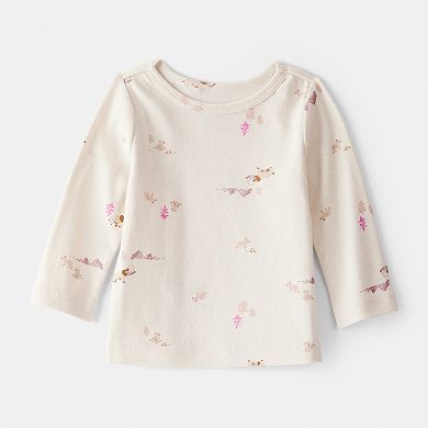 Baby Girl Carter's 2-Pc. Velour Overall & Long Sleeve Top Set