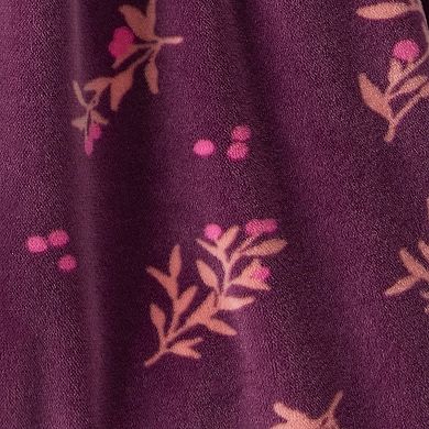 Baby Girls Carter's Floral Print Velour Sleeveless Dress Set