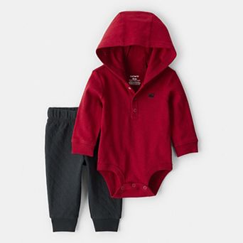 Baby Boy Carter's 2 pc Hooded Bodysuit & Pant Set