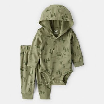 Baby Boy Carter's 2 pc Mountain Thermal Bodysuit & Pant Set