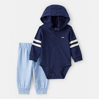 Baby Boy Carter's 2 pc Hooded Bodysuit & Pant Set