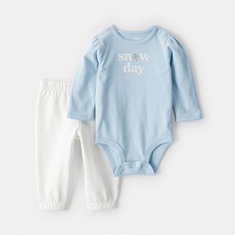 Baby Girl Carter's 2 pc DayDream Fleece Bodysuit & Pant Set