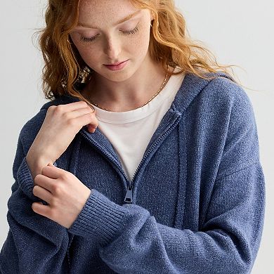 Juniors' SO® Relaxed Zip Hoodie