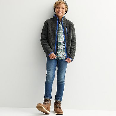 Boys 8-20 Sonoma Goods For Life® High Pile Fleece Zip-Up Jacket
