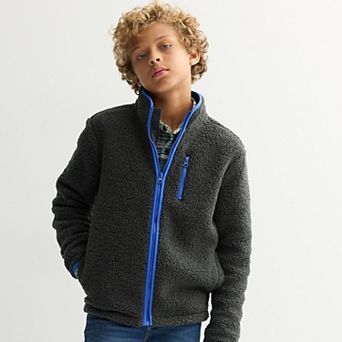 Boys 8-20 Sonoma Goods For Life® High Pile Fleece Zip-Up Jacket