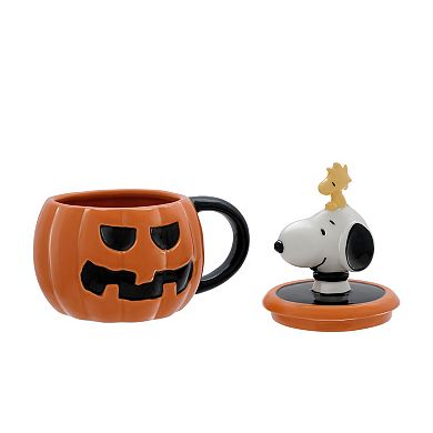 Celebrate Together Halloween Peanuts Snoopy Pumpkin Mug with Lid