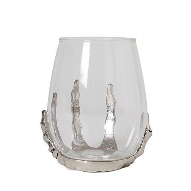 Celebrate Together Halloween Skeleton Bones Stemless Wine Glass