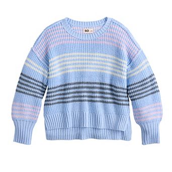Girls 6-20 SO® Metallic Knit Sweater in Regular & Plus Size