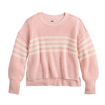 Girls 6-20 SO® Metallic Knit Sweater in Regular & Plus Size