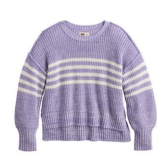 Girls 6-20 SO® Metallic Knit Sweater in Regular & Plus Size