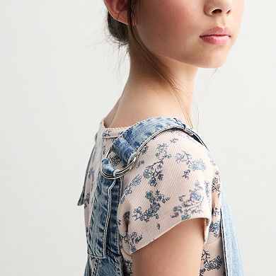 Girls 6-20 SO® Relaxed Denim Overalls in Regular & Plus Size
