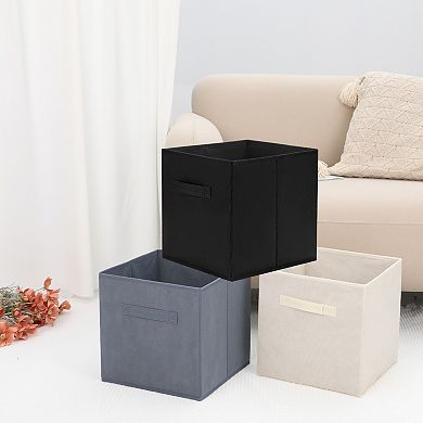 2 Pcs Fabric Storage Cube Bin for Shelves Closet, 11 Inch Square Storage Basket