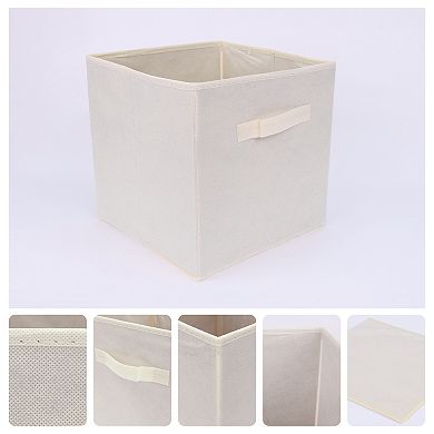 2 Pcs Fabric Storage Cube Bin for Shelves Closet, 11 Inch Square Storage Basket