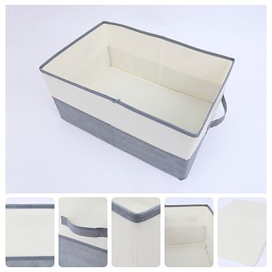 2 Pcs Fabric Storage Cube with Handles, Storage Bin Basket for Shelves Closet Organizing Clothes