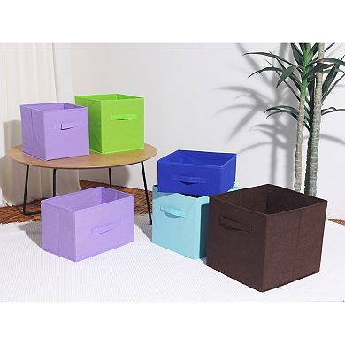 2 Pcs Fabric Storage Cube with Handle, Storage Bin for Shelves Closet, Storage Basket