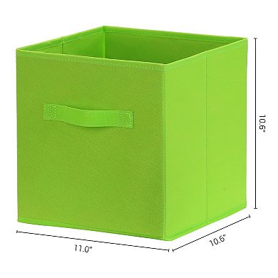2 Pcs Fabric Storage Cube with Handle, Storage Bin for Shelves Closet, Storage Basket