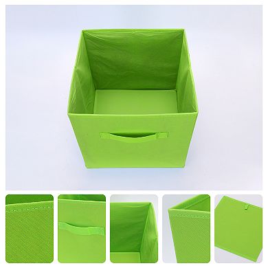 2 Pcs Fabric Storage Cube with Handle, Storage Bin for Shelves Closet, Storage Basket