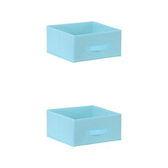 2 pc Fabric Storage Cube with Handle, Storage Bin for Shelves Closet, Storage Basket