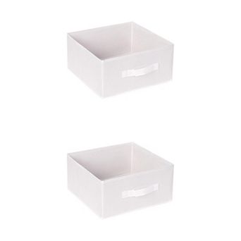 2 pc Fabric Storage Cube with Handle, Storage Bin for Shelves Closet, Storage Basket