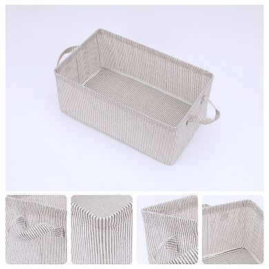 2 Pcs Fabric Storage Bin with Handles for Shelves Closet, Storage Cube Basket for Organizing Clothes