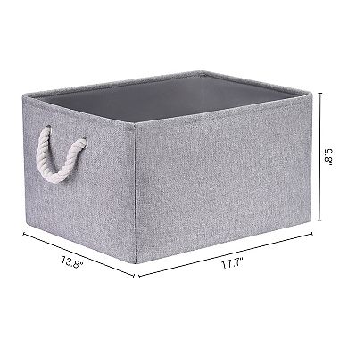 2 Pcs Storage Cube, Fabric Storage Bin with Handles for Closet, Storage Basket