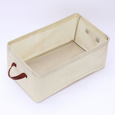 2 Pcs Storage Cube, Fabric Storage Bin with Handles for Shelves Closet, Storage Basket Shoes