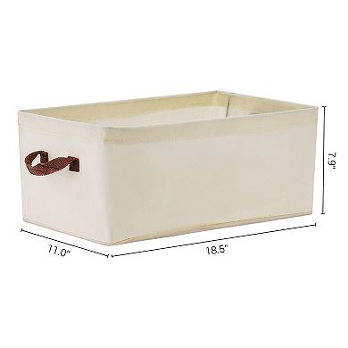2 Pcs Storage Cube, Fabric Storage Bin with Handles for Shelves Closet, Storage Basket Shoes
