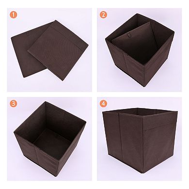 2 Pcs Fabric Storage Cube, Storage Bins for Shelves Closet, Storage Basket for Organizing Clothes