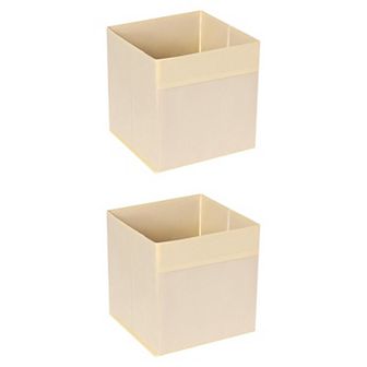 2 pc Fabric Storage Cube, Storage Bins for Shelves Closet, Storage Basket for Organizing Clothes