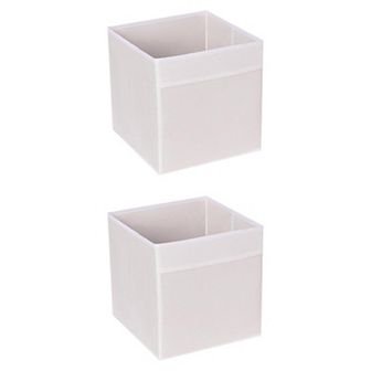 2 pc Fabric Storage Cube, Storage Bins for Shelves Closet, Storage Basket for Organizing Clothes