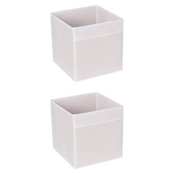 2 pc Fabric Storage Cube, Storage Bins for Shelves Closet, Storage Basket for Organizing Clothes